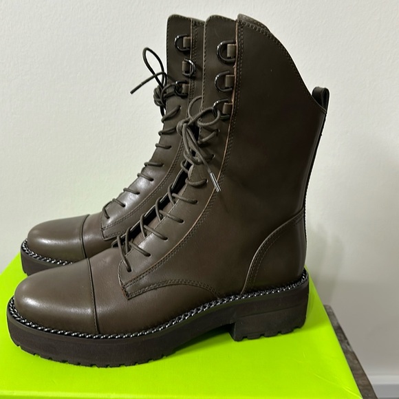 Sam Edelman Lenley Alpine Green Boot US 7.5 NIB - Picture 1 of 10